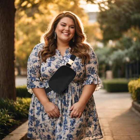 NWT! Plus Size Black Belt Bag Fanny Pack Crossbody Adjustable Strap 40-70" waist - Picture 15 of 16